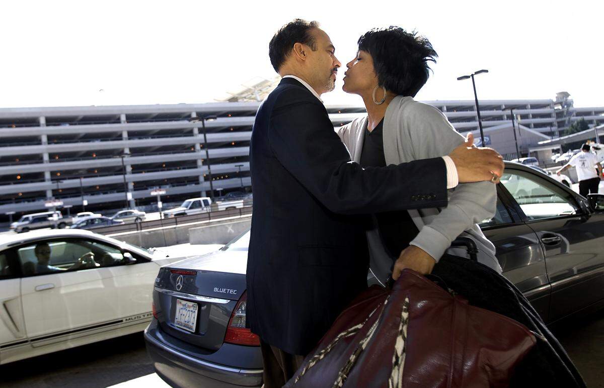 In this November 2009 photo, Phil Freelon drops his Grammy Award nominated wife of 30 years, Nnenna, off at RDU airport as she heads to Italy for a performance.