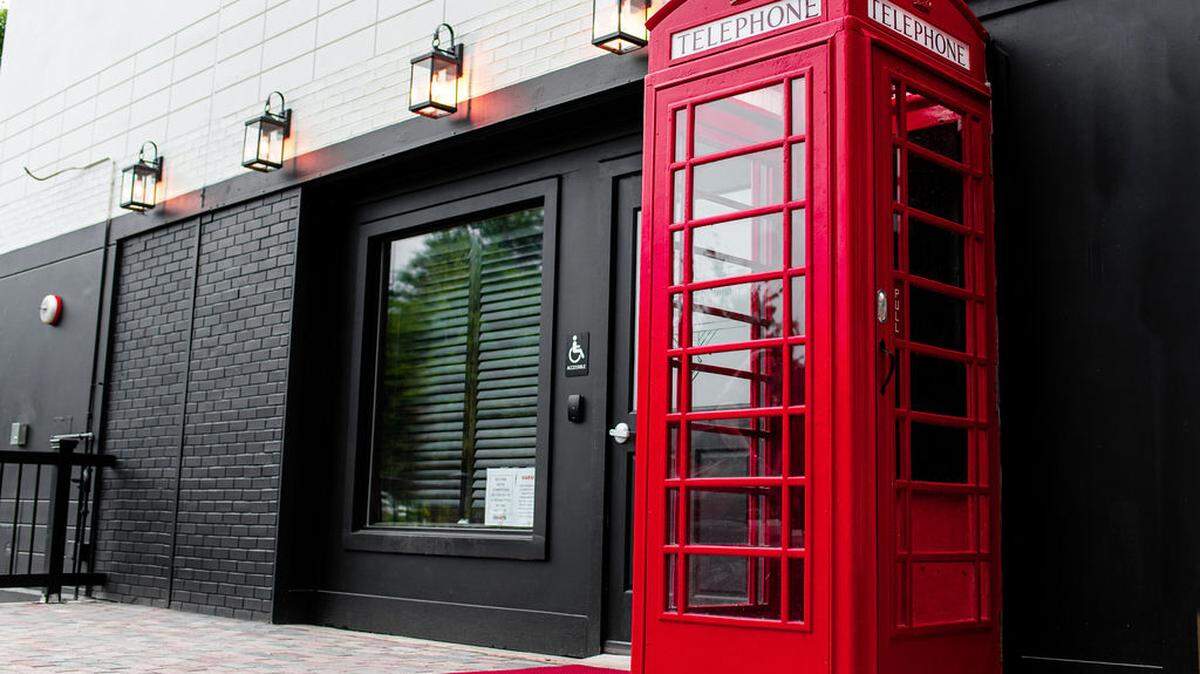The Red Phone Booth, a brand of modern speakeasies, has plans for a new downtown Durham location, the first in North Carolina. Pictured is the entrance to the Buckhead location near Atlanta.