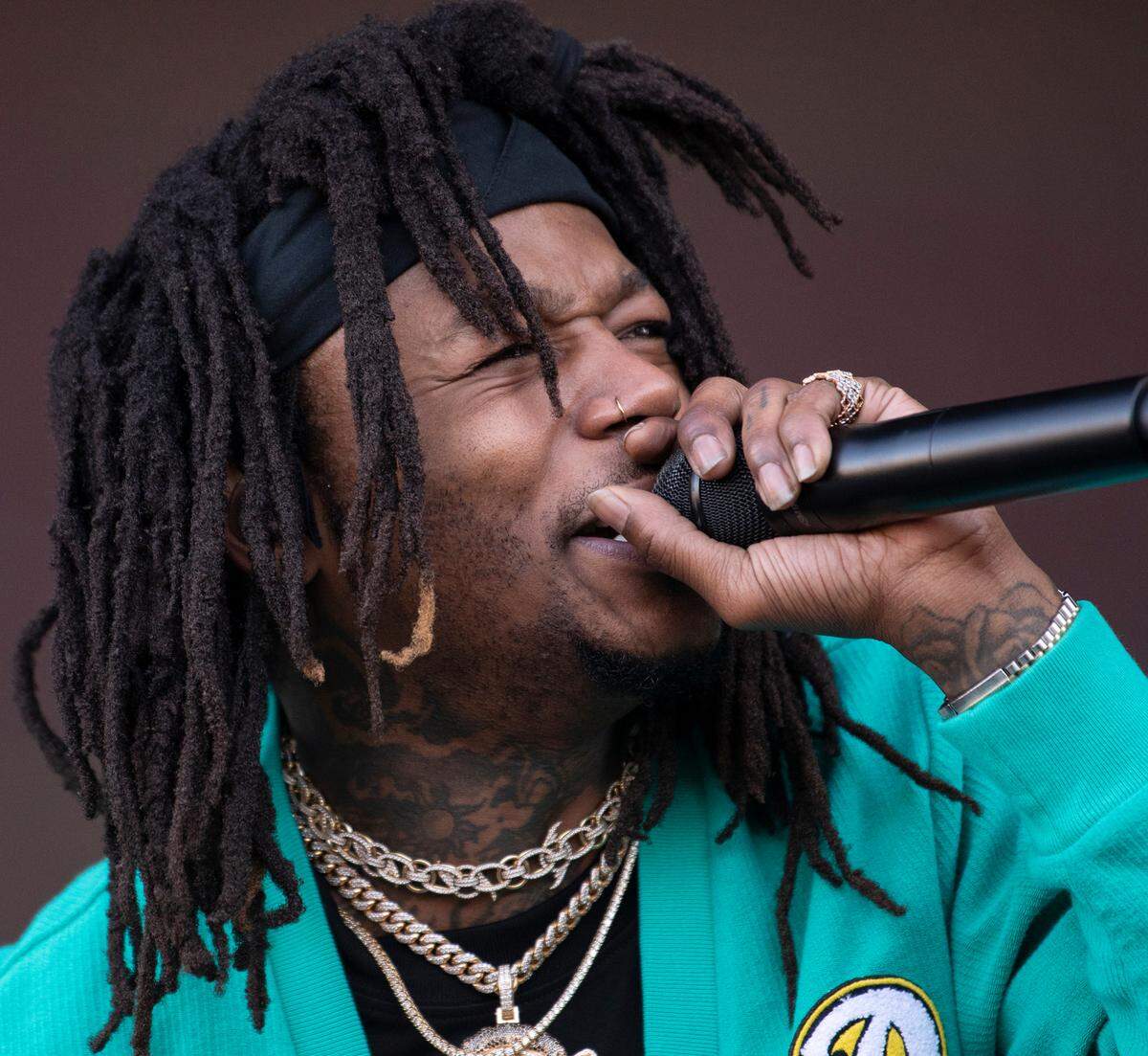 J.I.D. performs at the Dreamville Festival in Raleigh, N.C., Sunday, April 2, 2023.