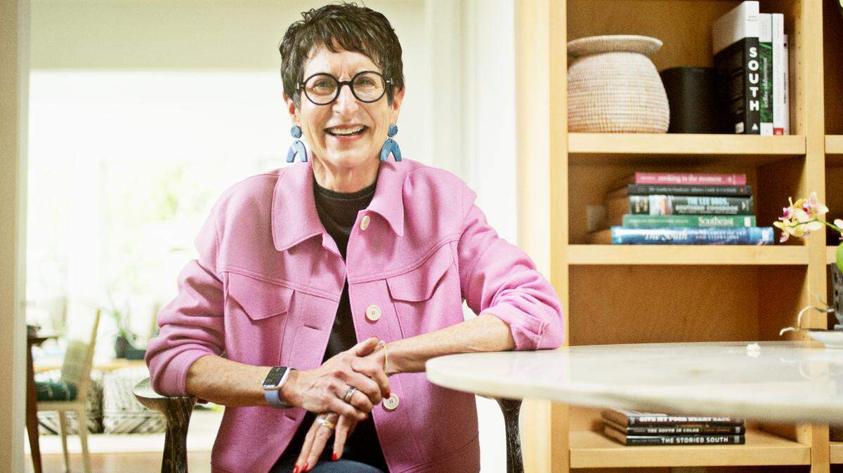 Marcie Cohen Ferris at her Chapel Hill home on Thursday, May 12, 2022. Cohen Ferris is the editor of the recently published “Edible North Carolina : A Journey Across a State of Flavor.”