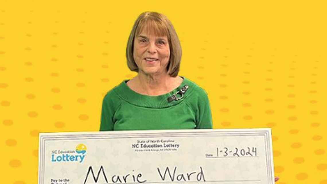 Durham resident Marie Ward won a $100,000 Powerball prize and plans to go on a cruise with her husband.