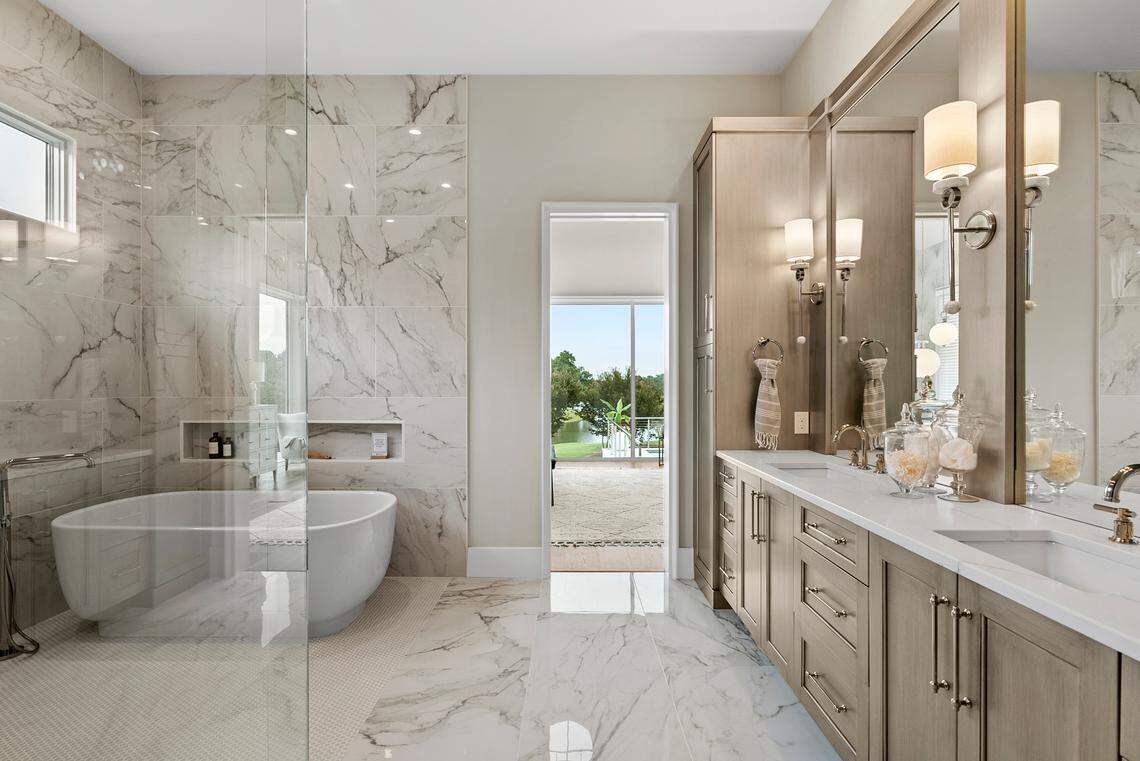 This 5-bed, 7-bath house is listed for nearly $7 million in North Ridge, Raleigh.