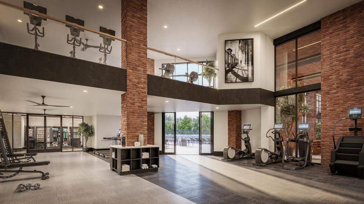 A two-story athletic center at Aura Booth Park in Chapel Hill will feature a cardio theater, strength equipment, free weights and a spin and yoga studio stocked with Peloton bikes, according to the developer’s website.