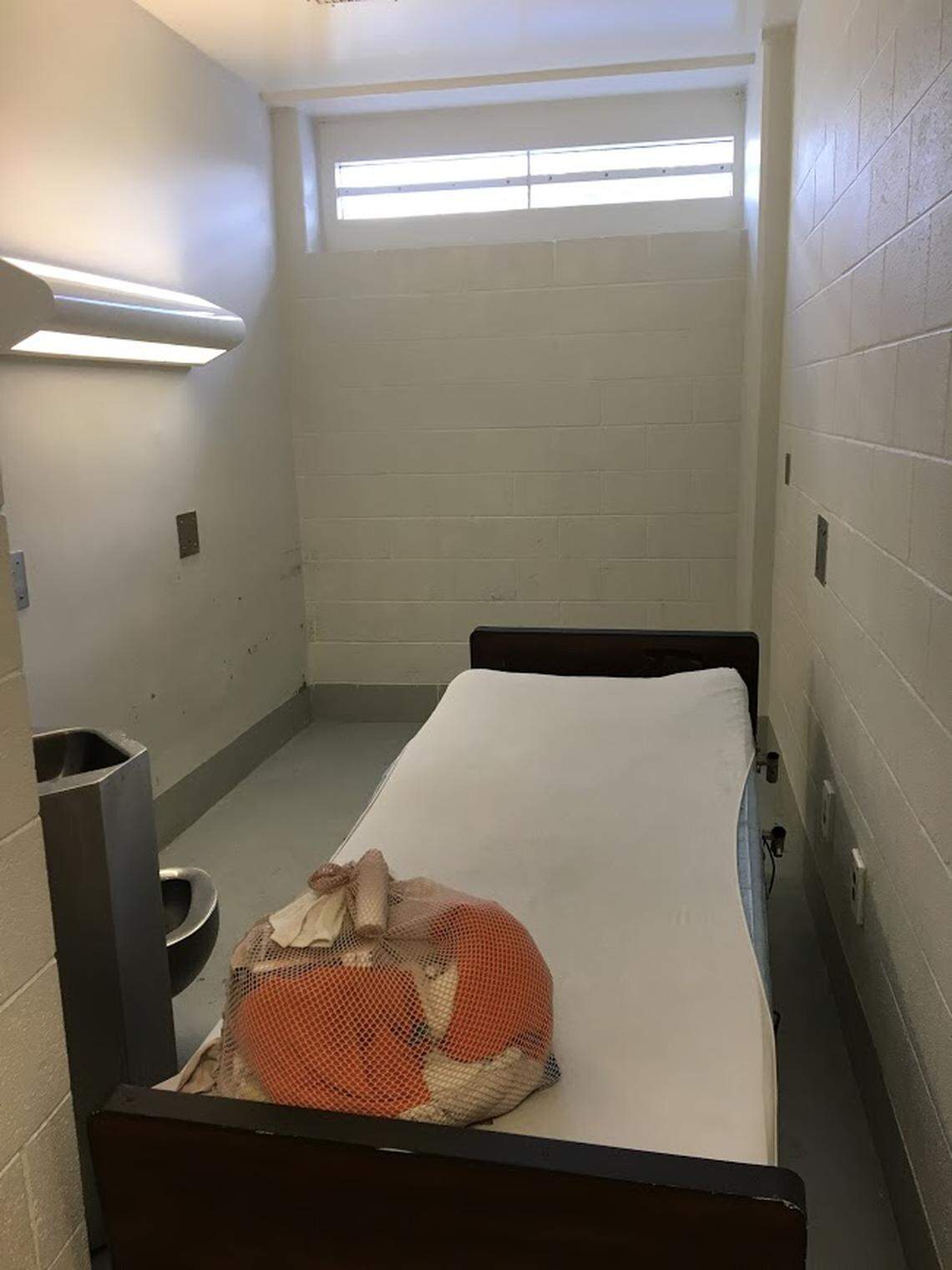 A medical room in the Durham County jail’s medical unit.