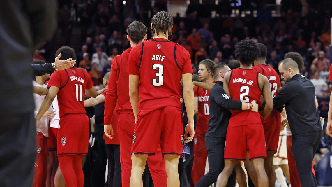 What happened when NC State and Virginia got into half-court skirmish