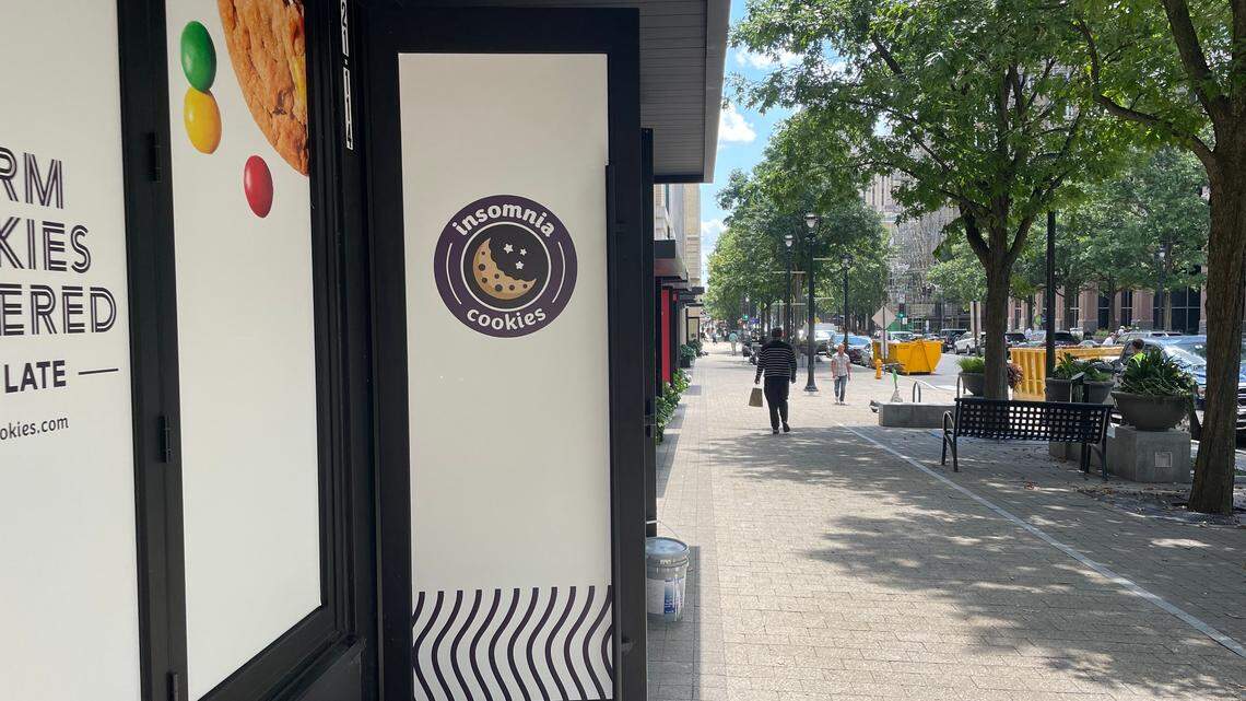 A new Insomnia Cookies is opening on Fayetteville Street in downtown Raleigh, North Carolina.