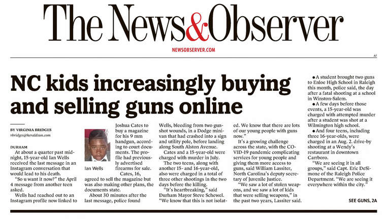 Triangle teen gun violence, women’s industry survey — Today in Triangle History
