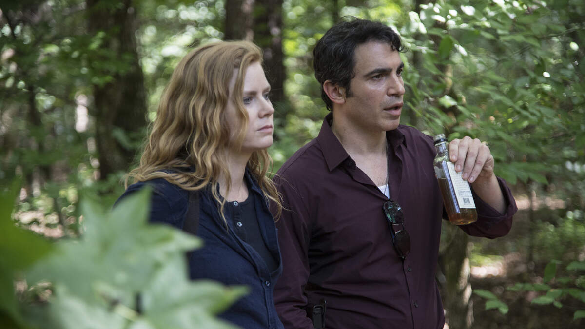 Amy Adams, left, and Chris Messina in the HBO limited series "Sharp Objects."