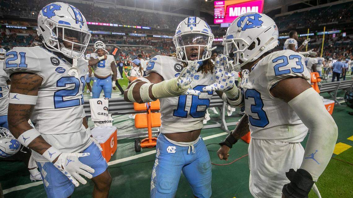 UNC defense gets it done as Tar Heels hold on to beat Miami 27-24 in Coastal showdown