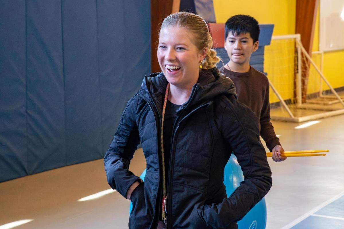 Macy Brinson, the physical education teacher at Kingswood Elementary School in Cary, was named the Wake County school system’s 2025 Teacher of the Year.