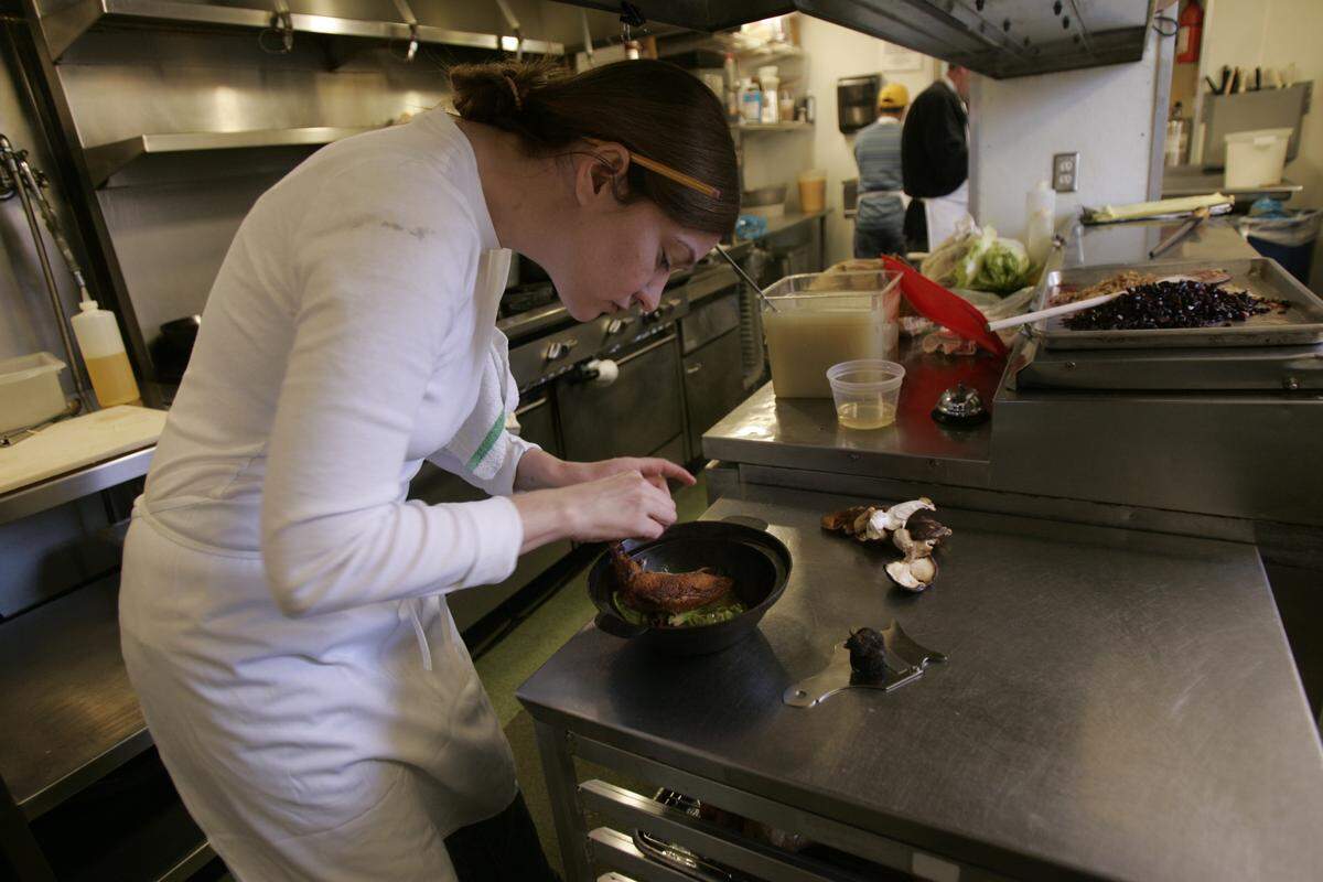 Chef Andrea Reusing, photographed in 2007, is the chef of Lantern restaurant in Chapel Hill. She won the James Beard Award for Best Chef: Southeast in 2011. Chapel Hill has made significant contributions to the local dining scene.