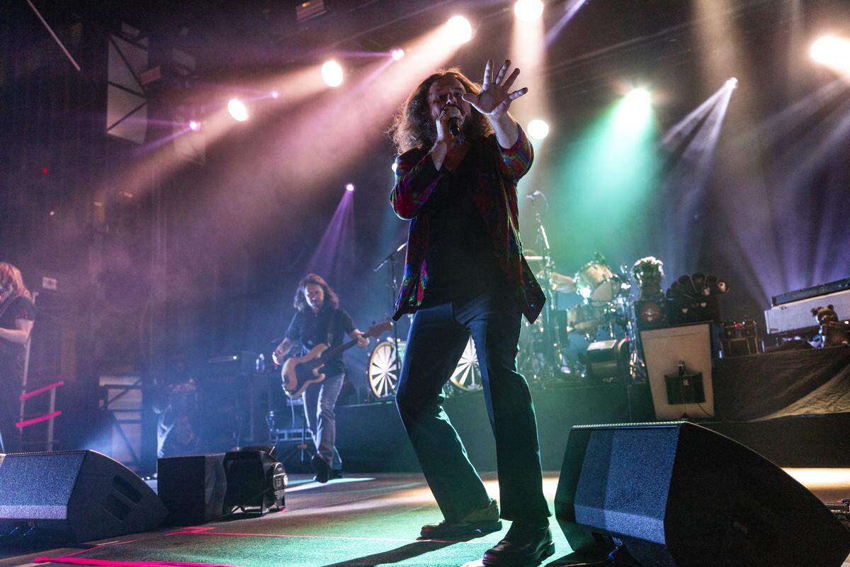 My Morning Jacket performs at City Plaza during Day 2 of the 15th annual Hopscotch Music Festival in downtown Raleigh on Friday, Sept. 5, 2025.