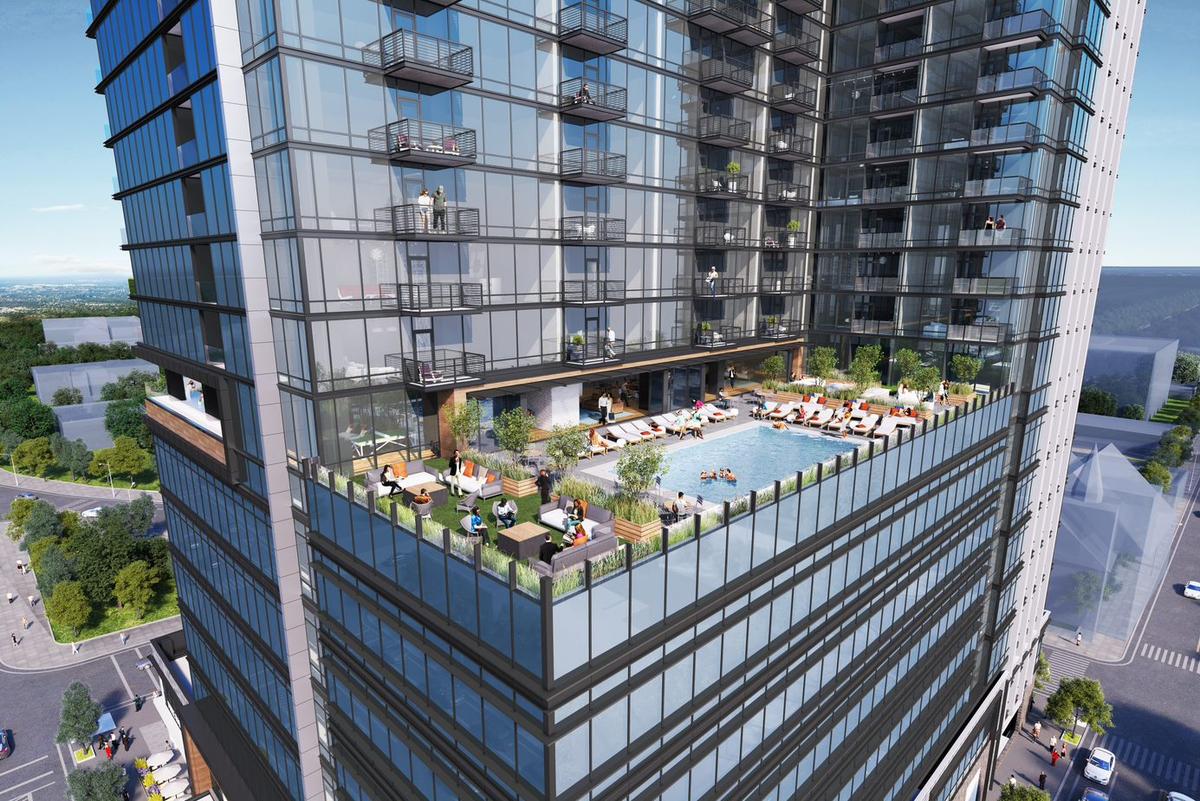 A partnership of HM Partners, High Street Residential, Tramwell Crow Company and AECOM-Canyon Partners is developing the new 400H tower at 400 Hillsborough St. with apartment, retail and office space.