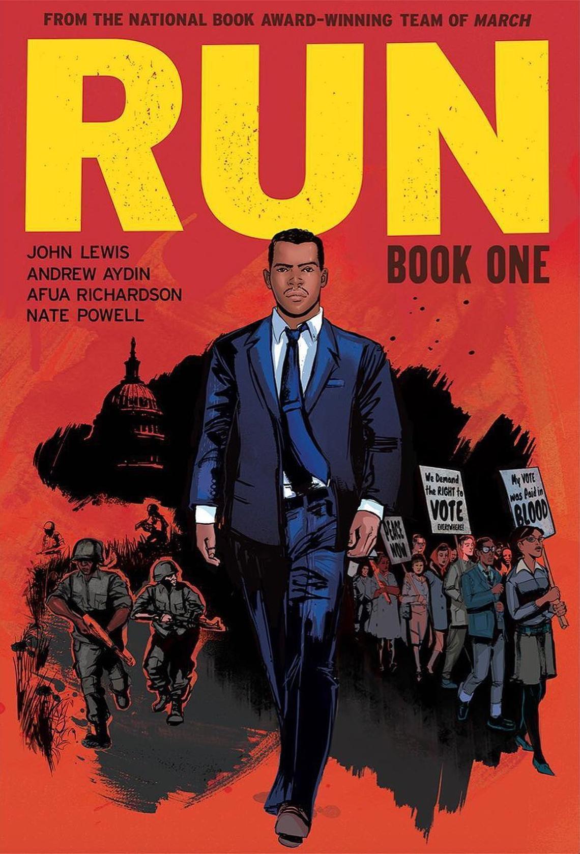 The book jacket of comic book artist Afua Richardson’s new book, “Run.”