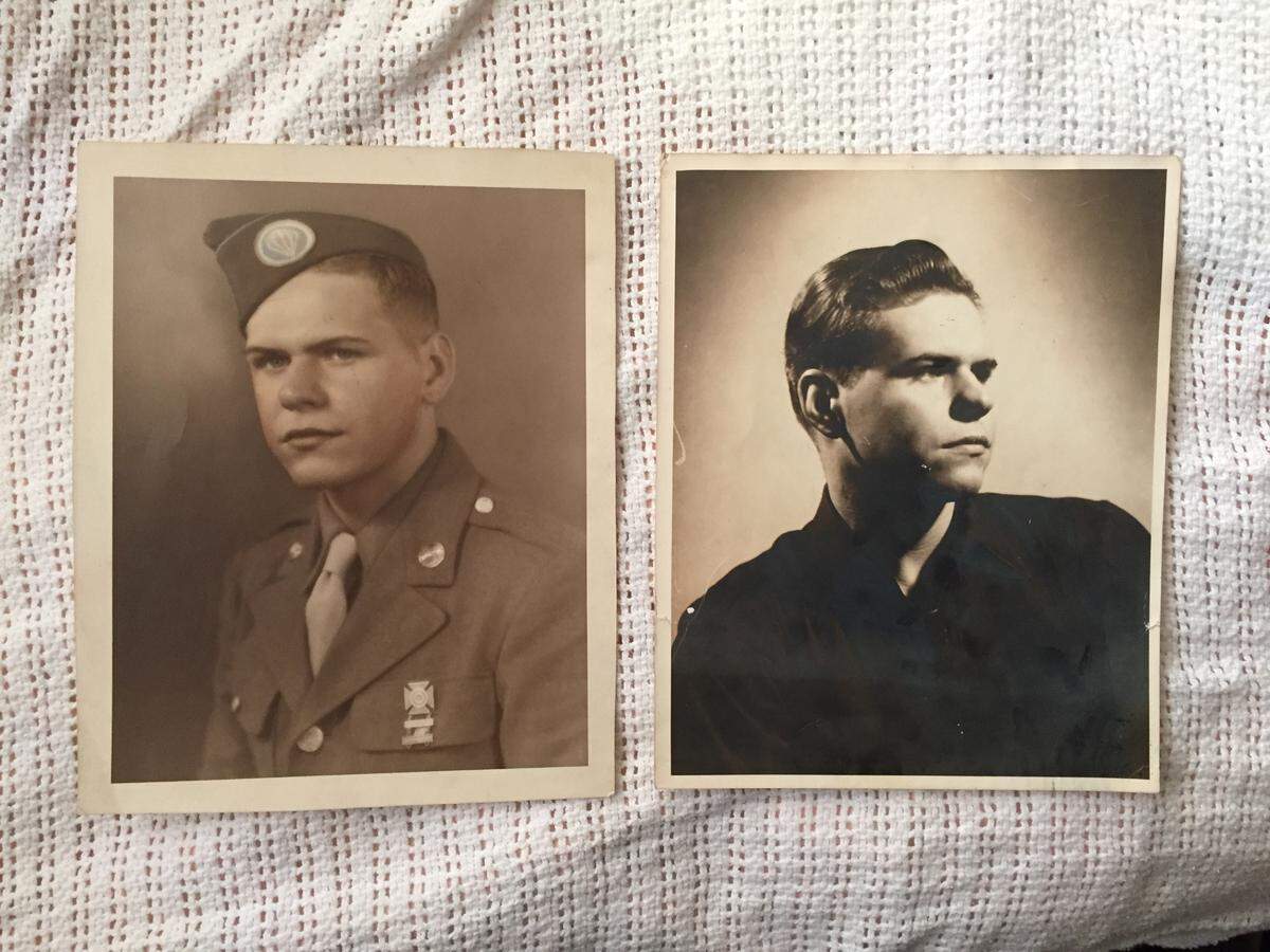 Alonzo “Lon” Adams as a soldier for the 82nd Airborne Division during World War II.