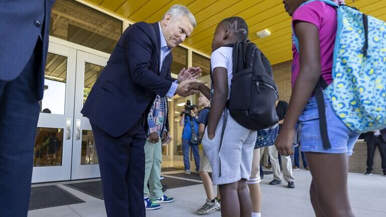 Gov. Stein greets Wake students starting the new school year. What he had to say