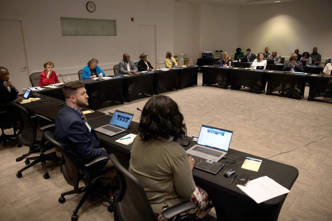 Mecklenburg County Commissioners discussed homes for rent by corporate landlords at an April meeting.