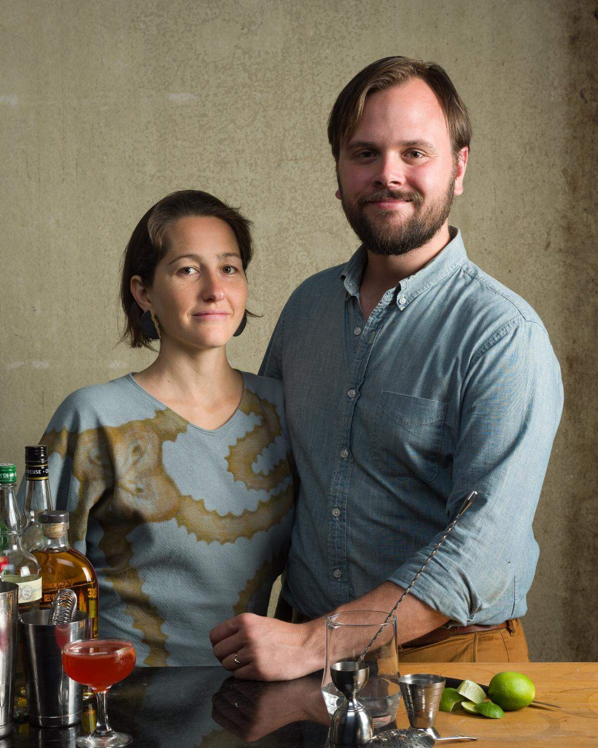 Husband and wife Sean Umstead and Michelle Vanderwalker will open the Kingfisher cocktail bar in downtown Durham in 2018.