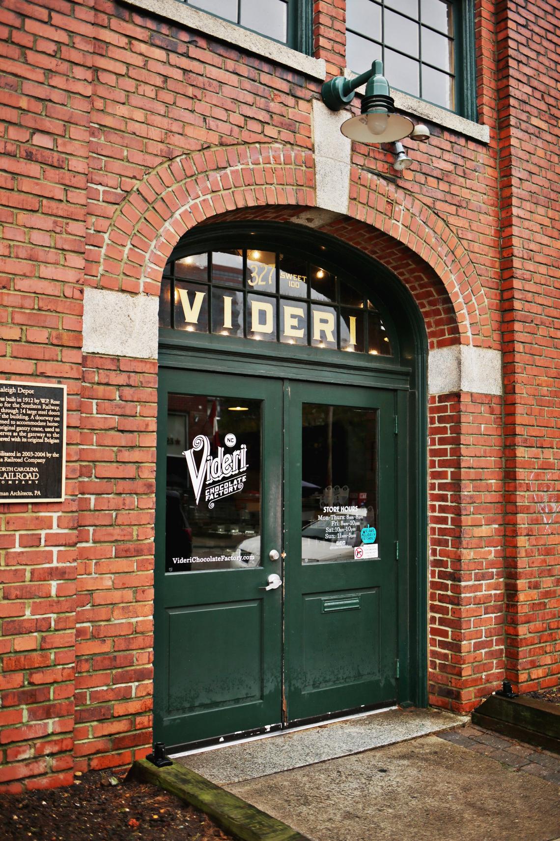 Videri Chocolate Factory is located in the Raleigh Depot building in downtown Raleigh.