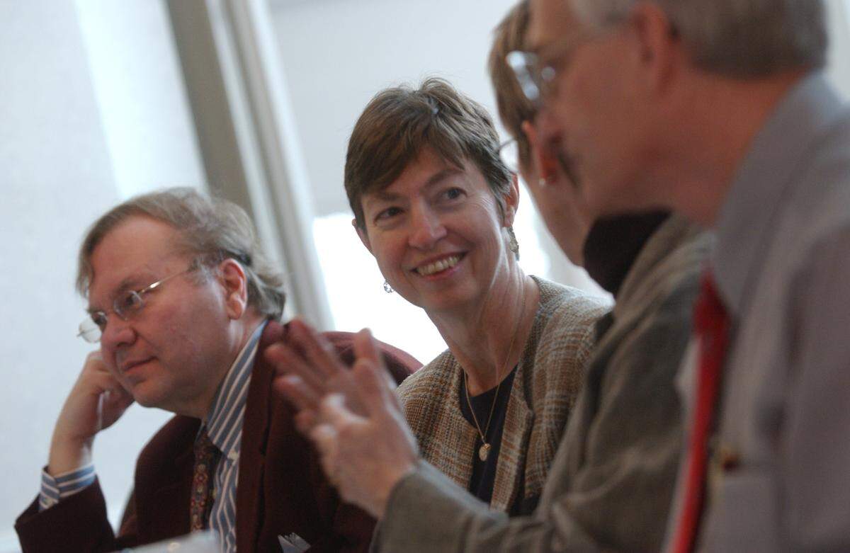 Former NC State University Chancellor Marye Ann Fox, photographed in 2004.