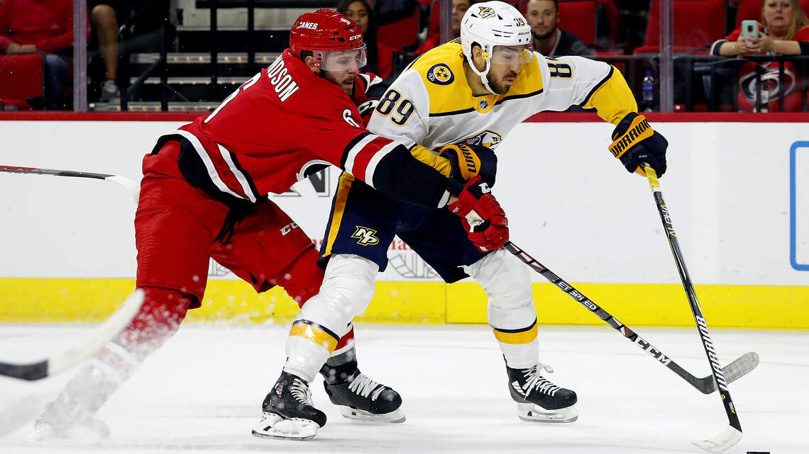 Hurricanes fall to Predators 2-1 in overtime in preseason game at PNC Arena
