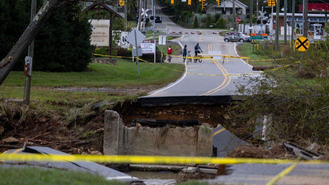 I-40 east near Asheville reopens, offering an evacuation path out of Buncombe County