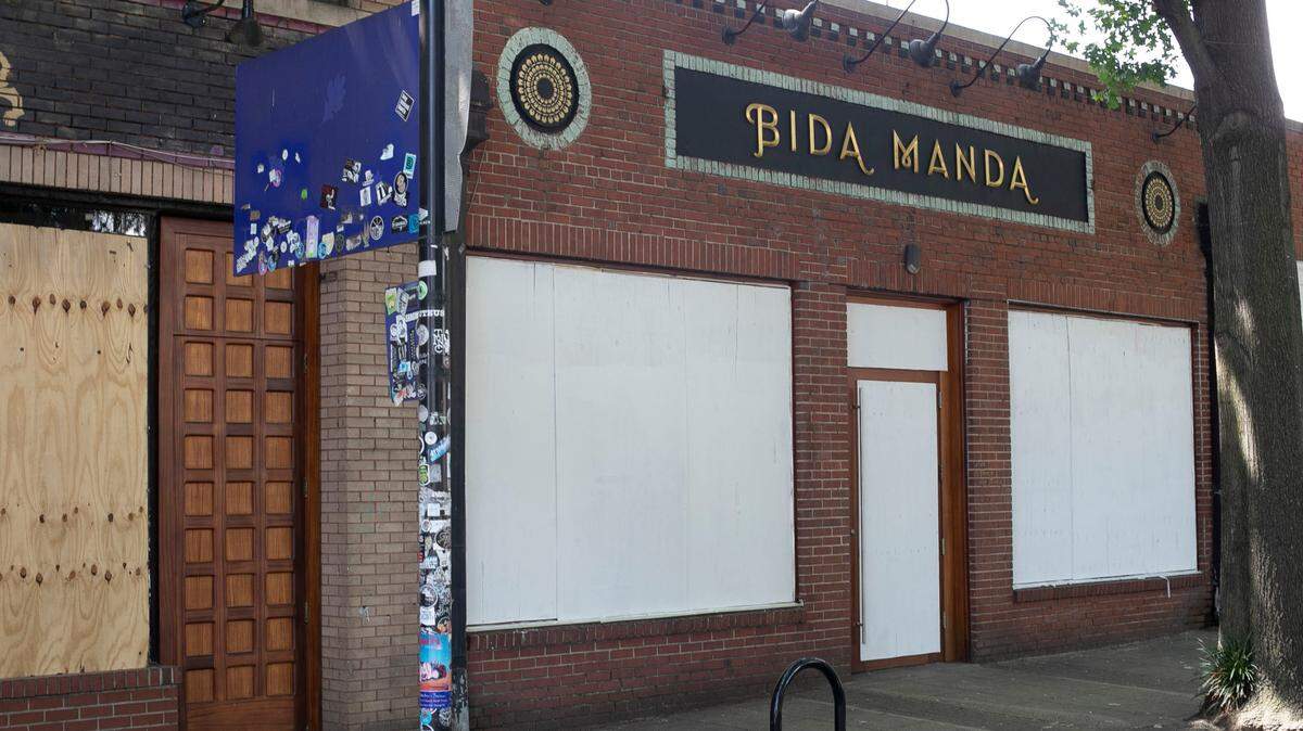 Bida Manda restaurant located at 222 S. Blount Street, is temporarily boarded up along with a lot of restaurants and stores in downtown Raleigh after looting May 30. It was photographed on Tuesday, June 9, 2020 in Raleigh, N.C.