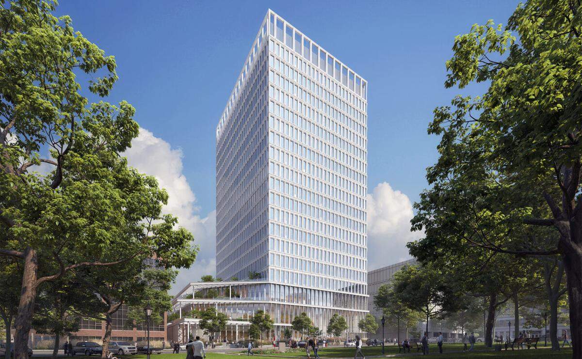 The first phase of the Raleigh Civic Campus will be a 20-story tower located on the southeast corner of 110 S. McDowell Street, the corner of Hargett and McDowell Streets.