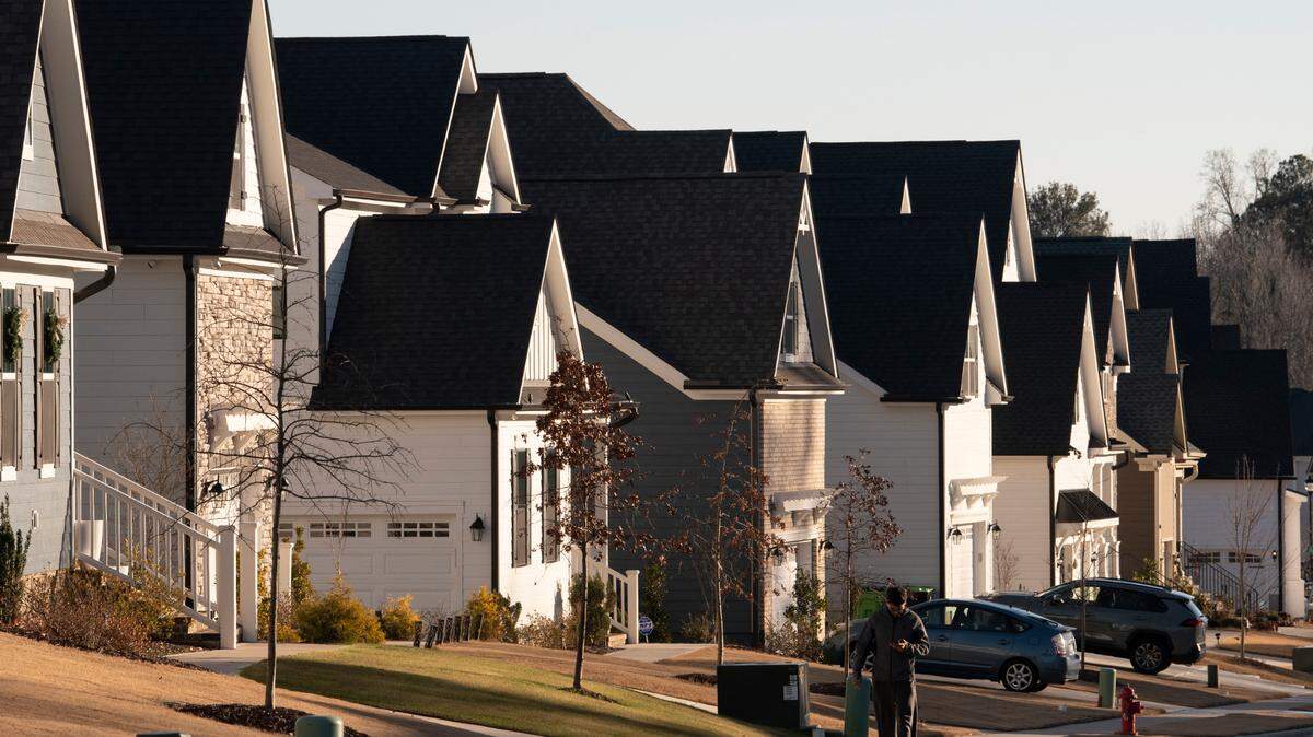 Single family homes pack the landscape in the Green Level area of western Wake County.