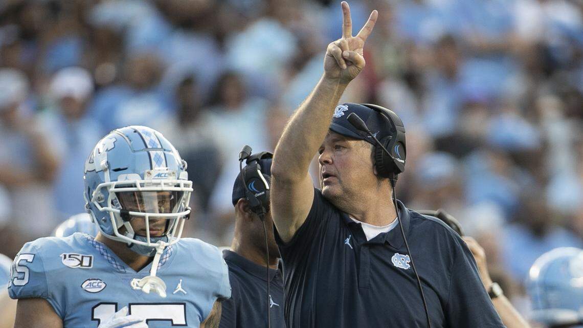 How could UNC coach Mack Brown go for two — or how could he not?