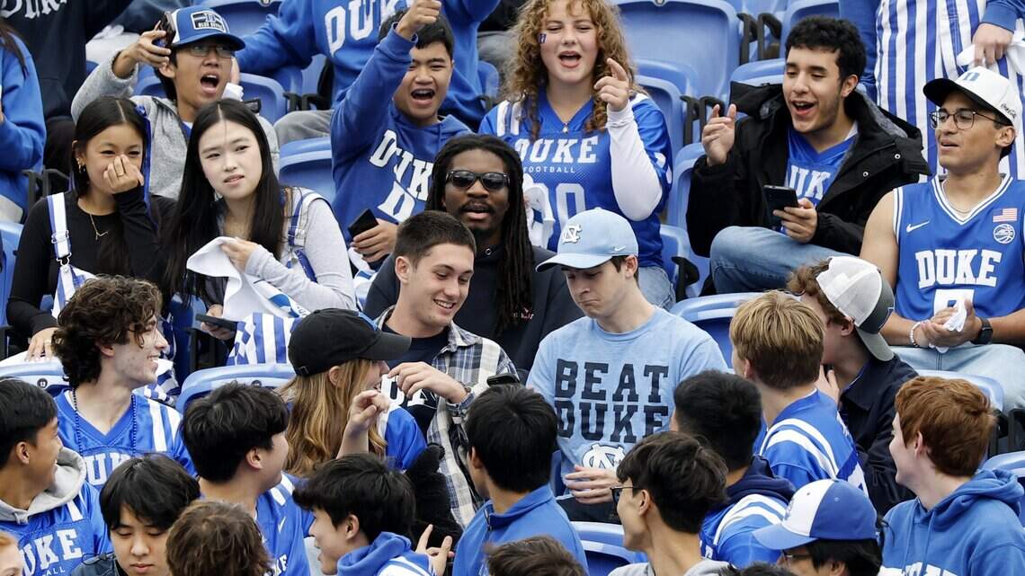 Photos: UNC battles rival Duke in college football action