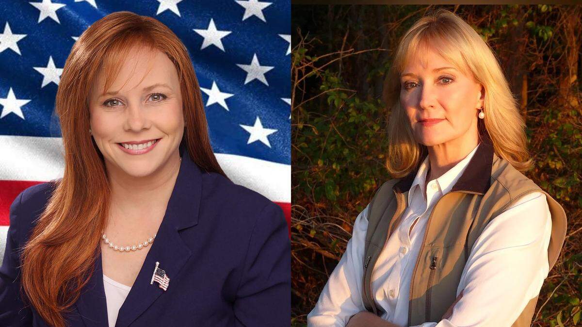 Sandy Smith (left) and Laurie Buckhout (right) are vying for the Republican nomination to run against incumbent Don Davis in North Carolina’s First Congressional District.