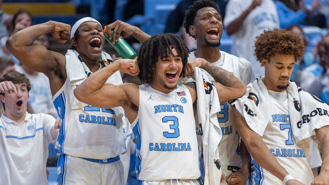 Photos: North Carolina basketball hosts American University