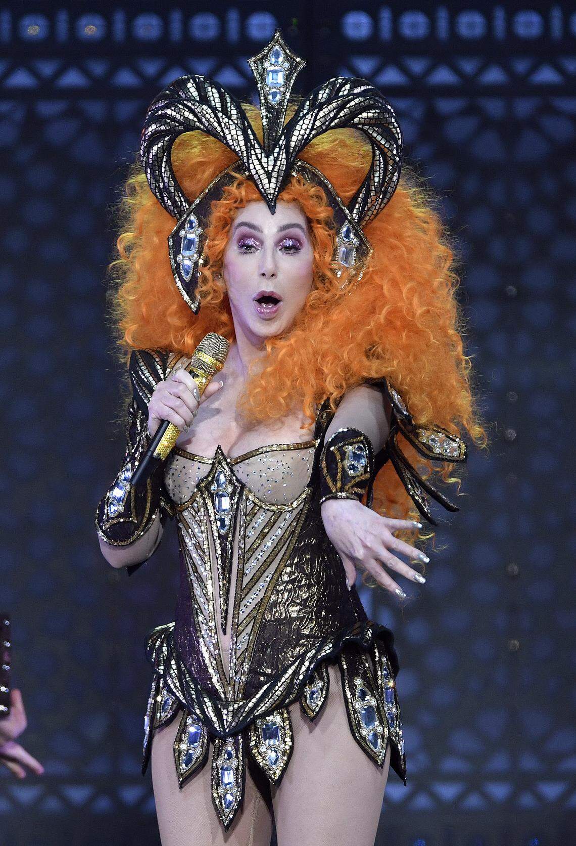 Cher brings her “Here We Go Again Tour” to Raleigh, N.C.’s PNC Arena Sunday night, Jan. 27, 2019.