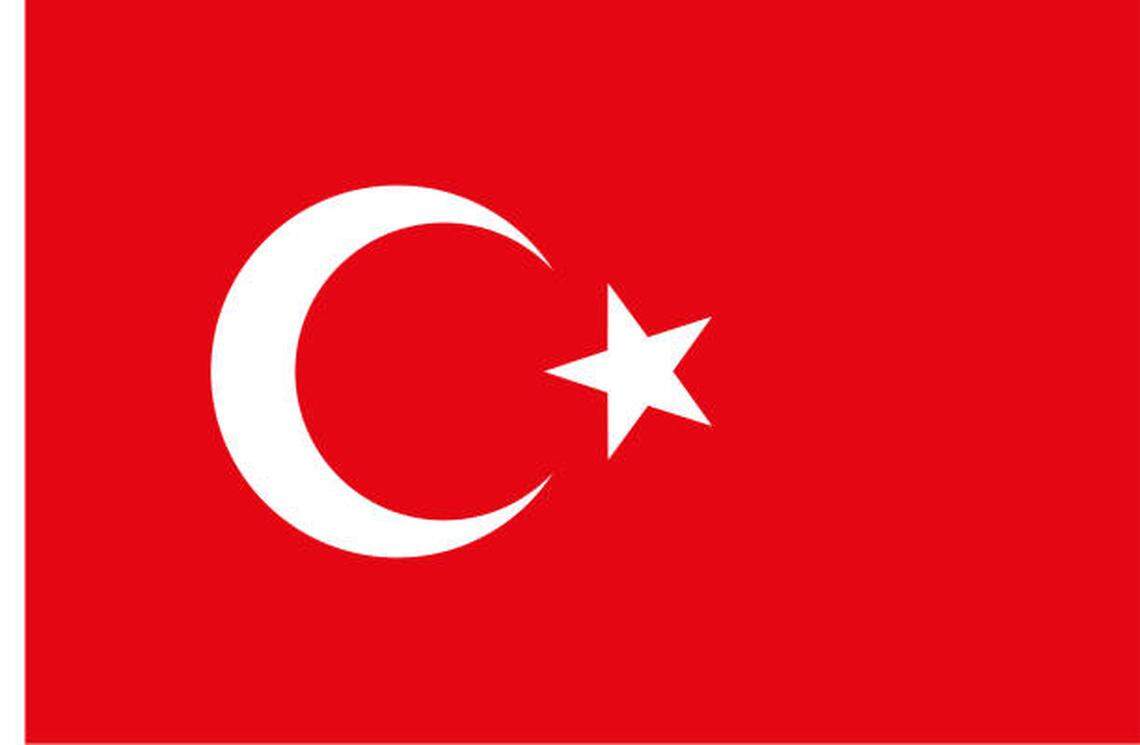 The Turkish flag