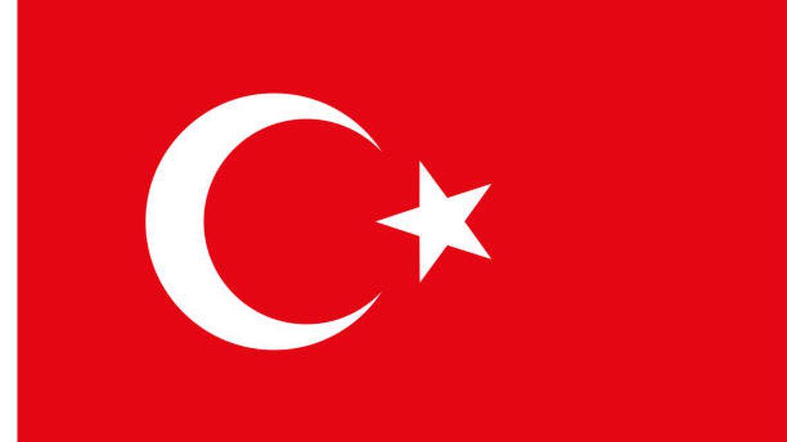 The Turkish flag