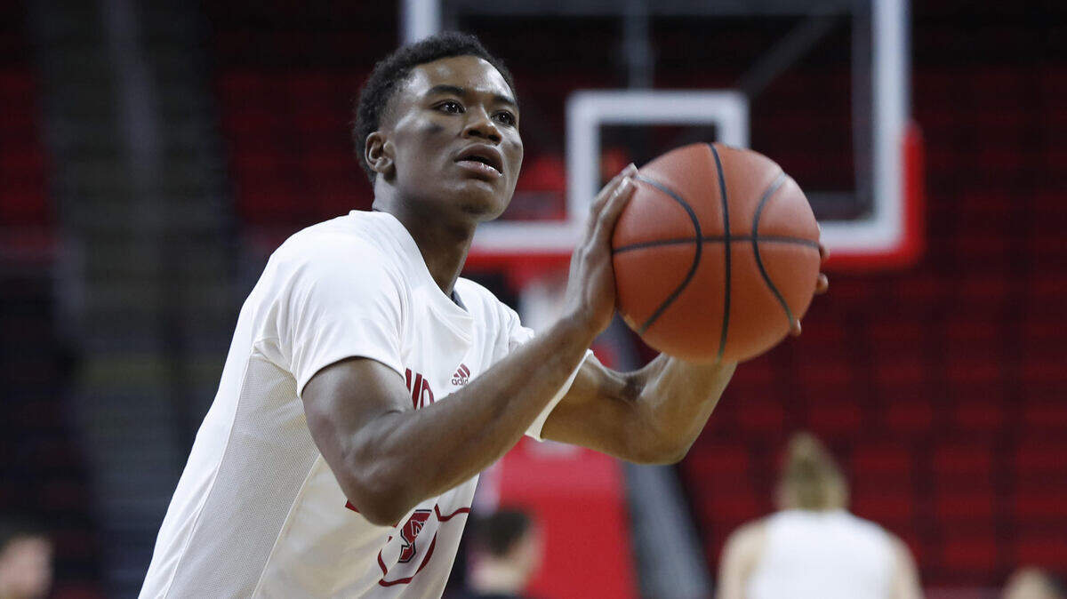 N.C. State’s Markell Johnson (11) warms up before the Wolfpack’s game against Clemson at PNC Arena in Raleigh, N.C., Saturday, January 26, 2019.