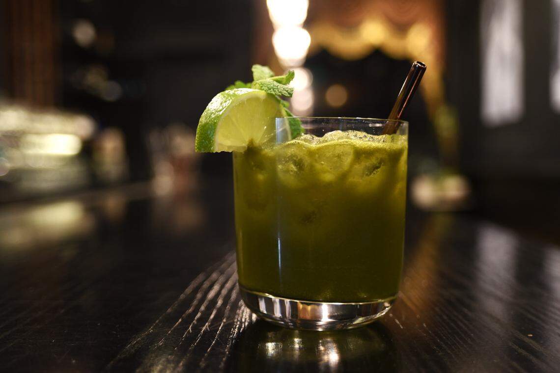 The “I Could Drink This” is a surprising take on the mojito, using spicy, punchy mint chutney as its backbone.