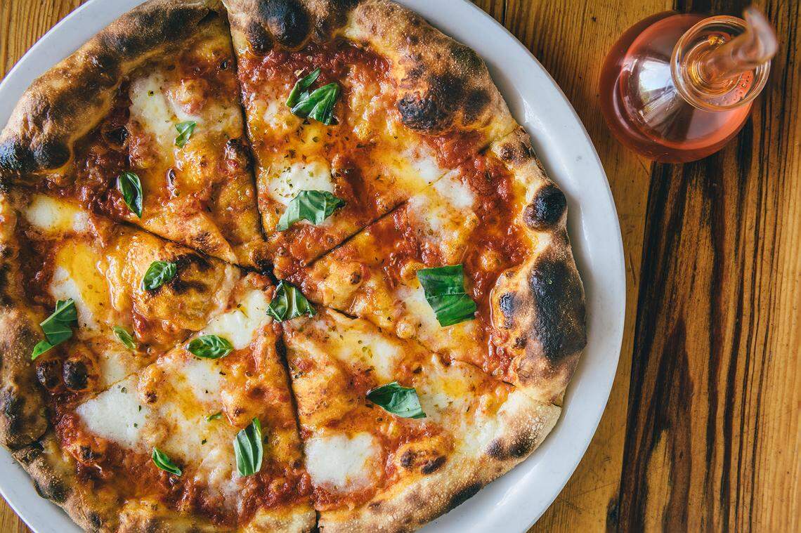 San Marzano pizza at Pizzeria Toro in Durham, NC
