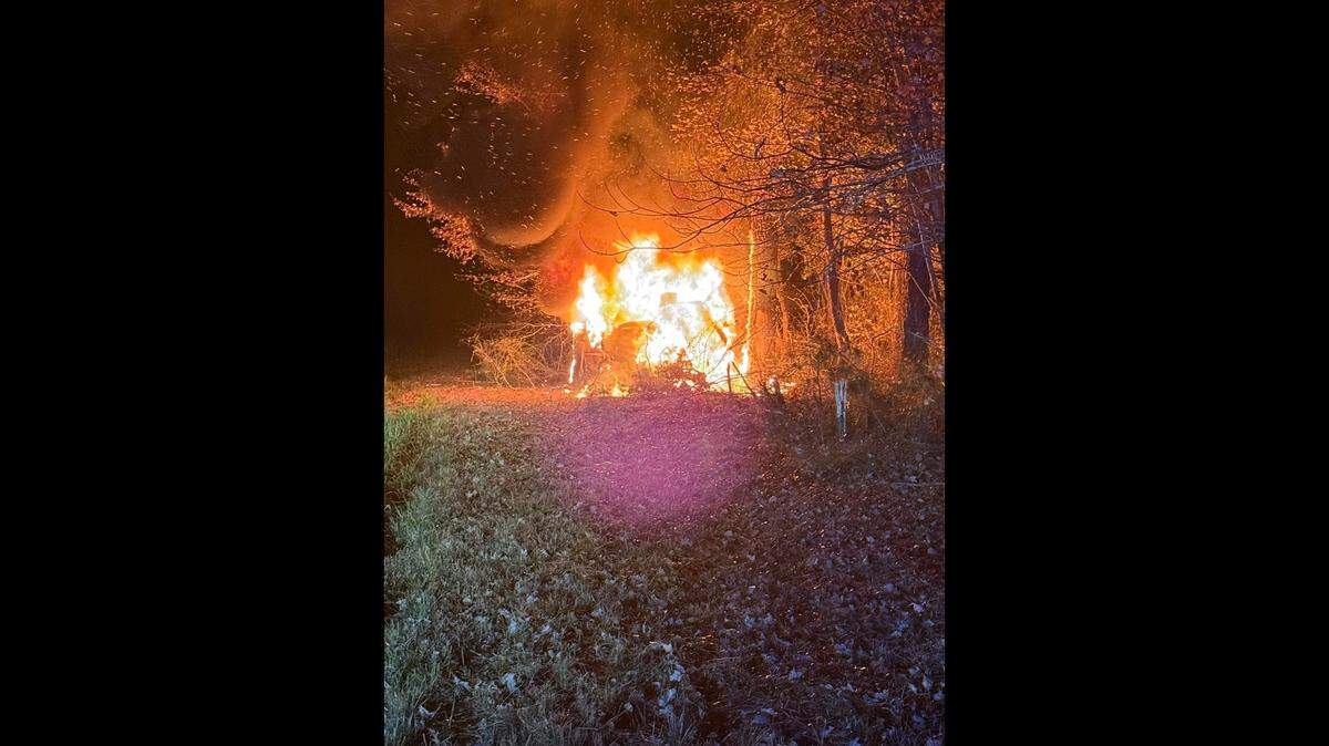 The fiery crash happened around 8 p.m. on U.S. 17 near Midland, NC, and the driver was taken to a hospital, the Bertie County Sheriff’s Office said. 