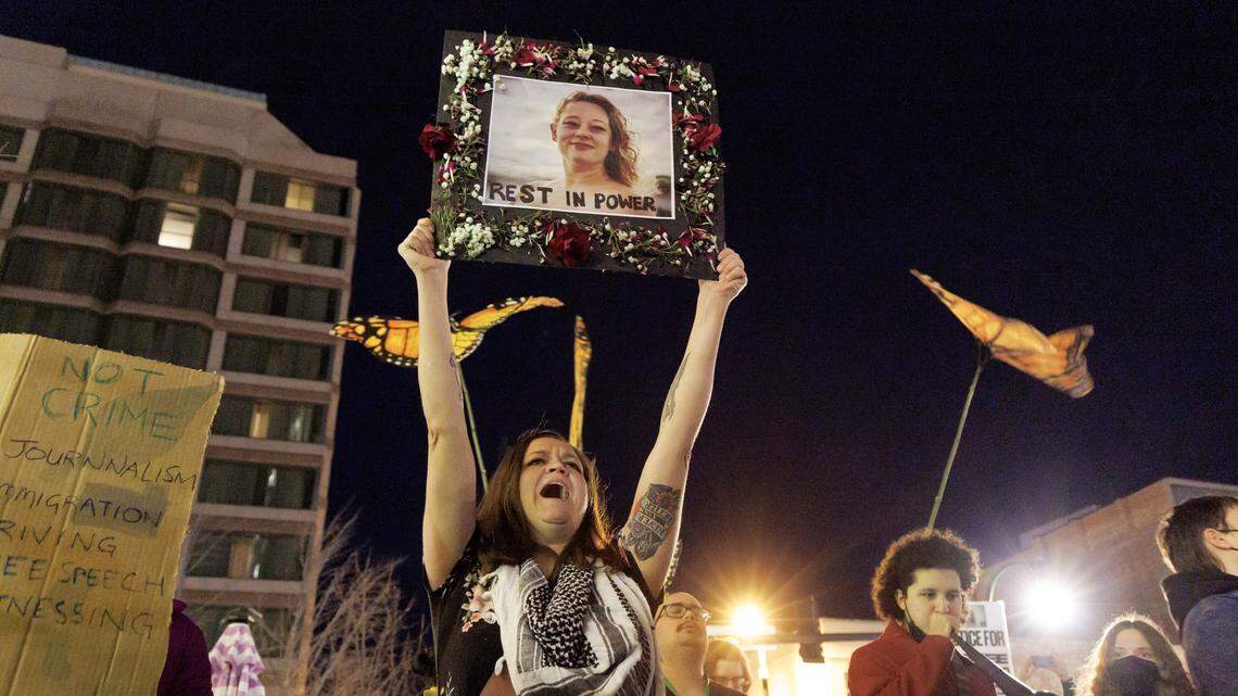 Hundreds protest in Durham in support of Minneapolis woman killed by ICE agent