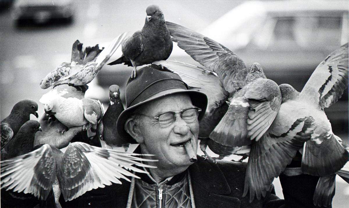 Jesse Broyles, better known as Raleigh’s “Peanut Man,” was a fixture at the downtown Capitol from roughly 1959 to 1989, selling peanuts for both people and pigeons. His life there followed a harrowing service with the U.S. Marines at the battle of Iwo Jima and other islands in the Pacific, as well as a lengthy service overseas in the 1920s and ’30s. His distant cousin has compiled a complete history of this troubled but beloved fixture of Raleigh.