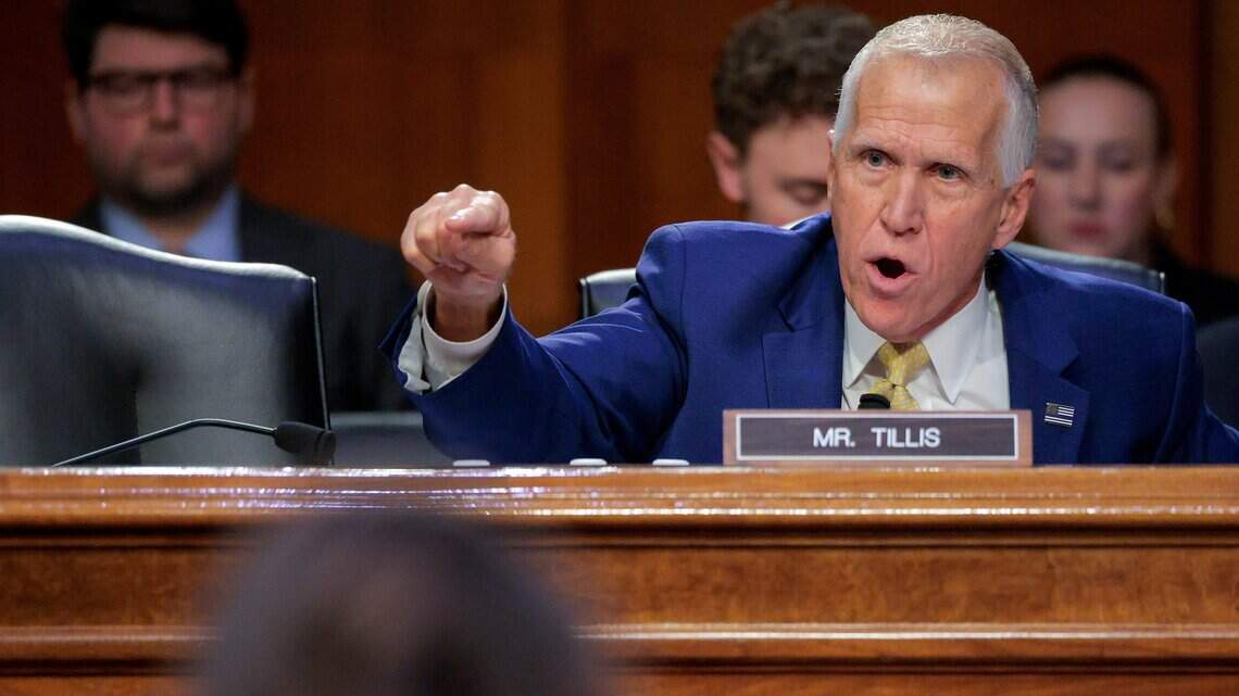 Sen. Thom Tillis disagrees with Trump’s labeling AI threat assessment ‘a hoax’