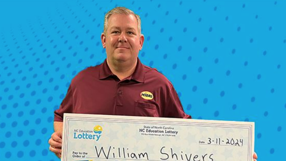 Williams Shivers of Ayden, NC, was confident a big win in the North Carolina Education Lottery was due any day, so he spent $30 on a ticket in the 200X The Cash game.