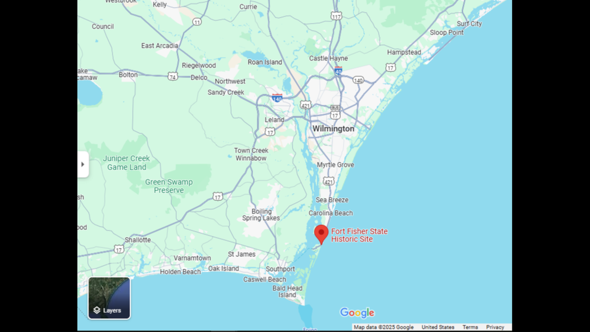 ​K​nown as the “Gibraltar of the South,” ​Fort Fisher is located on a barrier island near the mouth of the Cape River in southeastern North Carolina.