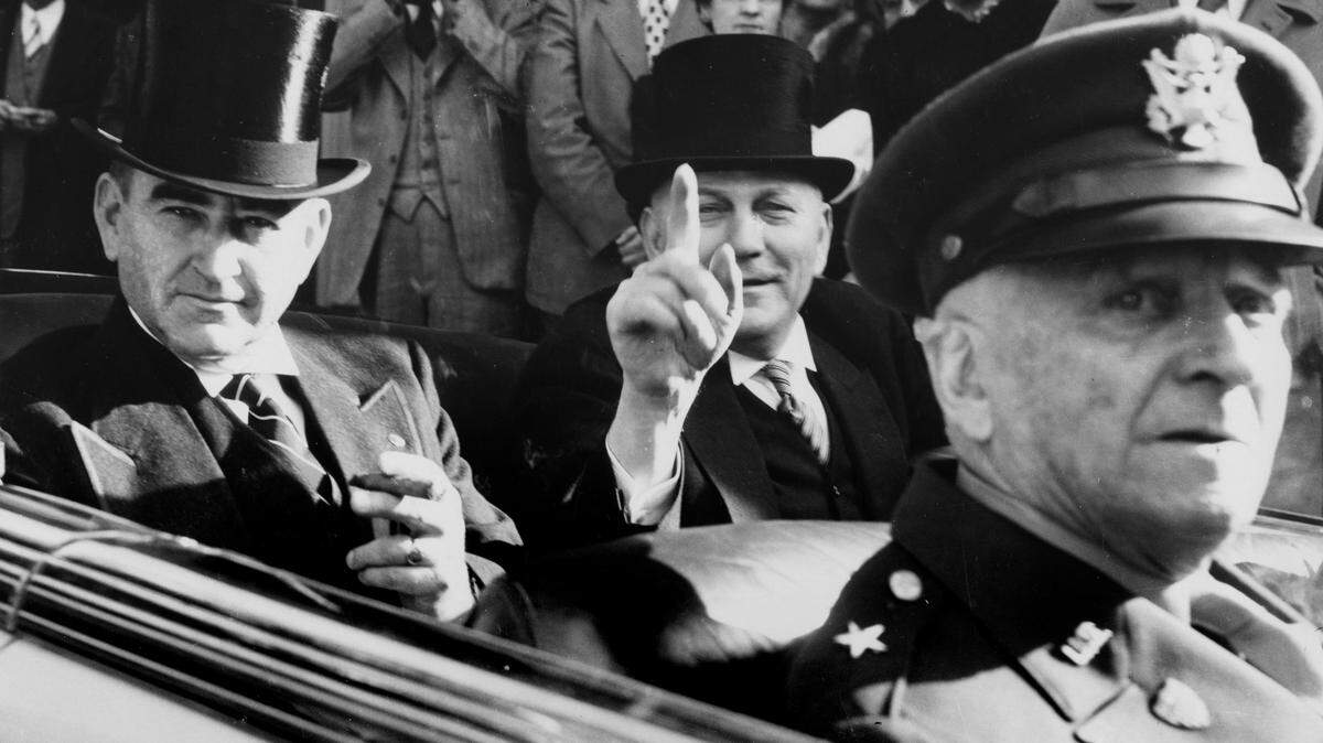 A 1949 photo of Kerr Scott (left) and Gregg Cherry at Scott’s inauguration. W. Kerr Scott was North Carolina governor from 1949 to 1953 and a U.S. Senator from 1954 to 1958.