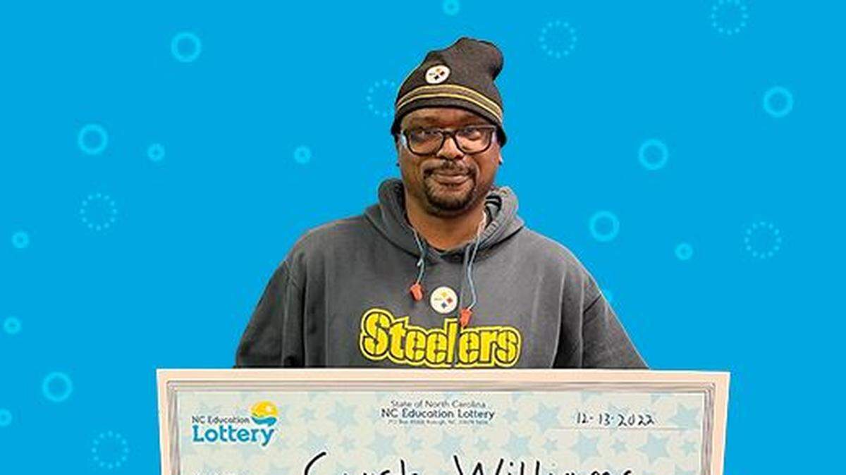 The Steelers fan was so excited he left without his food, he told lottery officials.