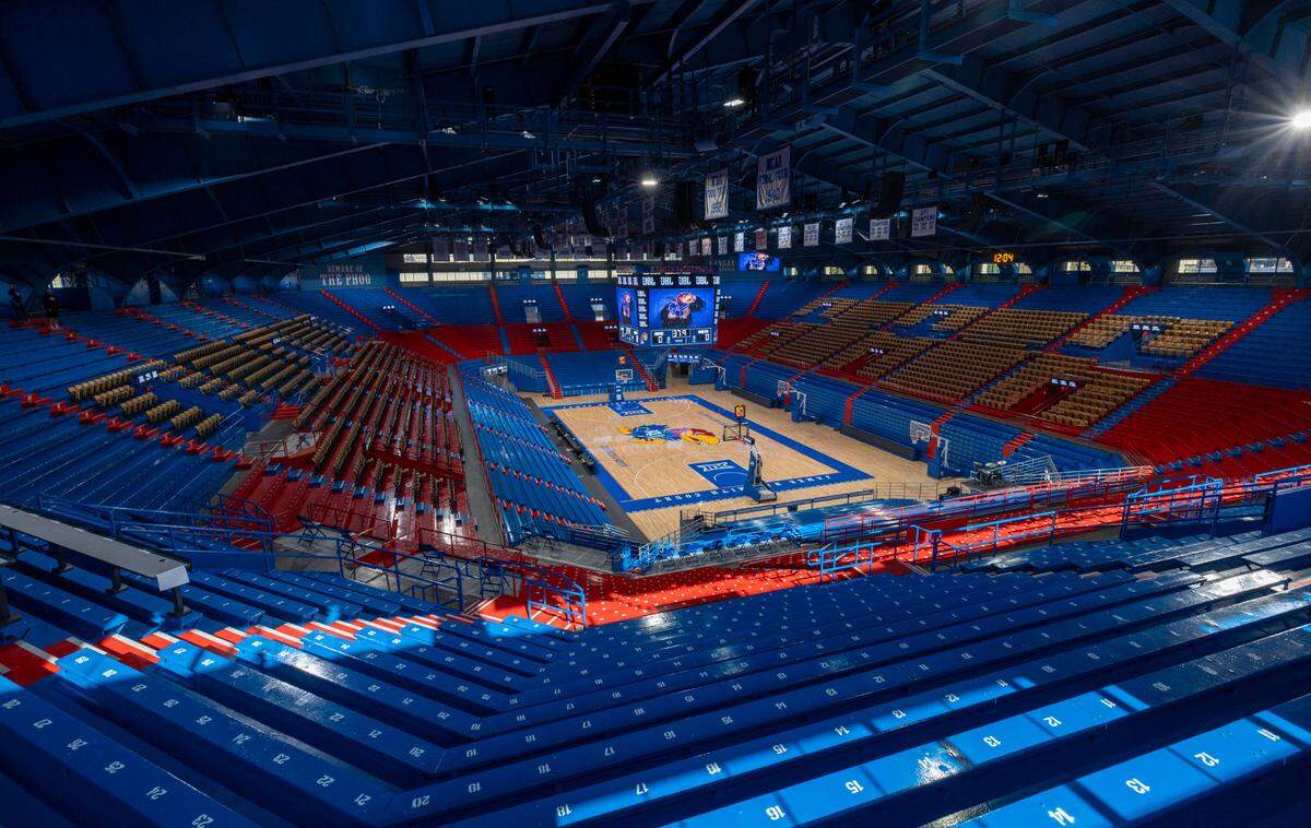 The historic Allen Fieldhouse which opened in 1955, has recently undergone upgrades and renovations while preserving the original ambiance of the facility. The North Carolina Tar Heels will play at Kansas for their first time in more than 60 years.