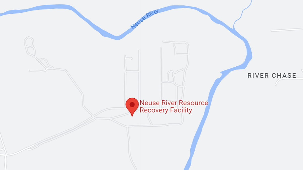 About 5,000 gallons of sewage spilled due to a mechanical failure at the city’s Neuse River Resource Recovery Facility.