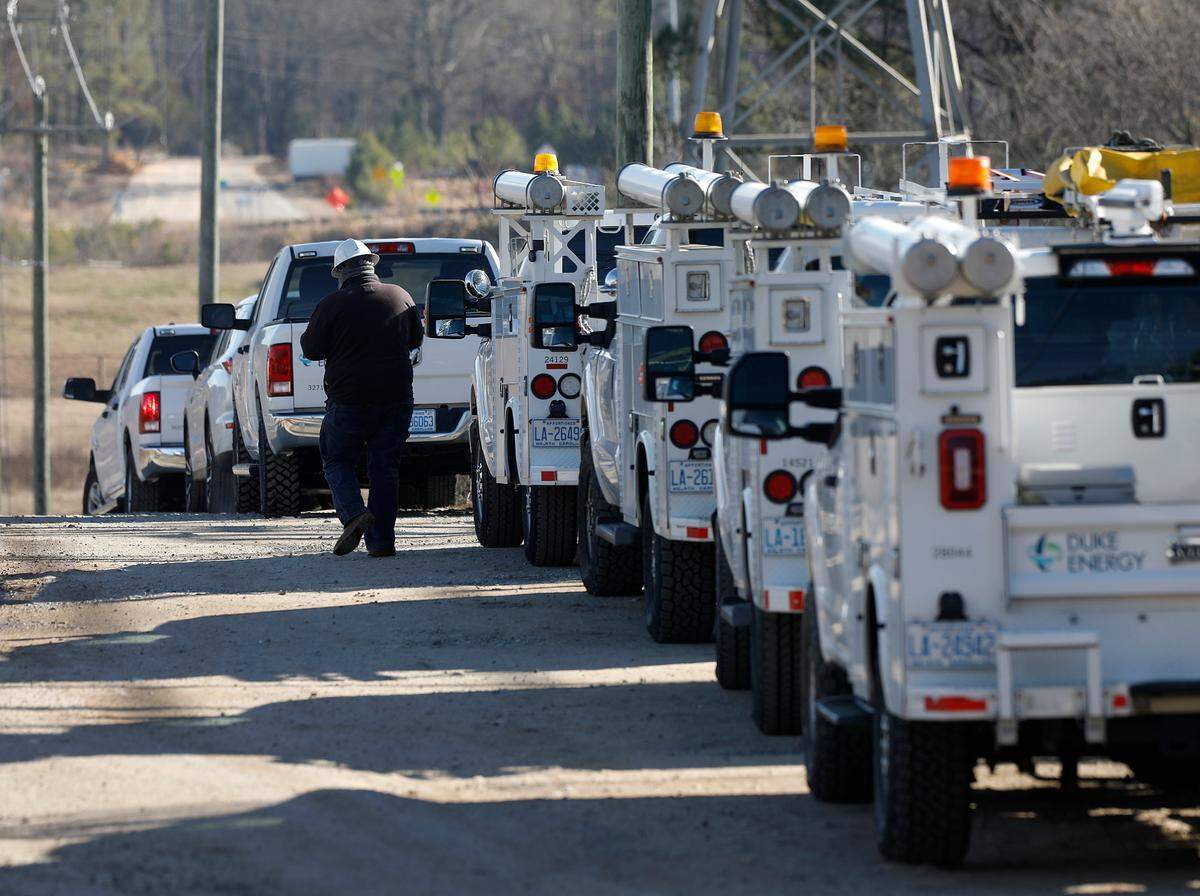 Duke Energy says it has been making physical protections to keep animals such as snakes and squirrels out of substations and equipment.